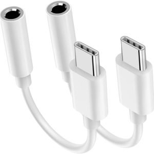 USB C to 3.5mm Headphone Jack Adapter for iPhone 15/15 Pro/Pro Max/Plus, Type C Aux Dongle Cable Cord Compatible with iPad, Samsung Galaxy S23/S23/S22/S21Ultra, MacBook,Note