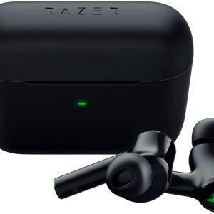 Razer Hammerhead True Wireless (2nd Gen) Bluetooth Gaming Earbuds Chroma RGB Lighting -60ms Low-Latency- Active Noise Cancellation – Dual Environmental Noise Cancelling Microphones- Classic Black
