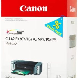Canon CLI-42 8 PK Value Pack Ink, 8 Pack Compatible to PIXMA PRO-100