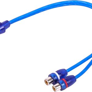Skar Audio 1-Male to 2-Female RCA Y-Adapter (12-inches) Interconnect Cable – SKARRCA-1M2F