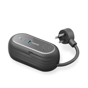 Anker GaNPrime 65W Charging Station, 615 USB C 5-in-1 Power Strip for Travel and Work with 2AC,2 USB C, USB A, 3ft,Power Delivery for iPhone 15/15 Plus/15 Pro/15 Pro Max,and More(Black)