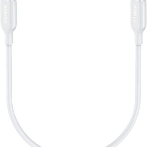 Anker 60W, Powerline III USB-C to USB-C Cable 2.0, USB C Charger Cable 1ft for MacBook Pro 2020, iPad Pro 2020, Switch, Samsung Galaxy S20 Plus S9 S8 Plus, Pixel, and More (White)
