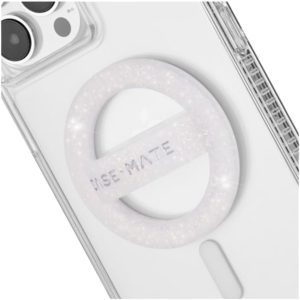 Case-Mate Magnetic Phone Grip [Loop Grip] – Removable Magnetic Phone Grip Holder For Hand – Soft Ultra Thin Collapsible MagSafe Phone Grip for iPhone 15 Pro Max / 14 Pro Max / 13 Pro Max / 12 -Sparkle