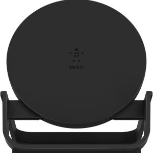 Belkin Quick Charge 10W Wireless Charger – Qi-Certified Charger Stand for iPhone, Samsung Galaxy – Charge While Listening to Music, Streaming Videos, & Video Calling – Includes AC Adapter – Black