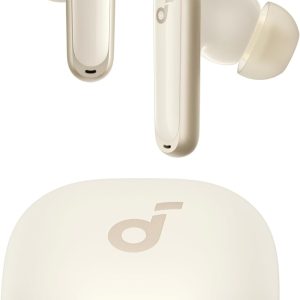 Soundcore P40i by Anker, Noise Cancelling Wireless Earbuds, Adaptive Noise Cancelling to Environments, Heavy Bass, 60H Playtime, 2-in-1 Case and Phone Stand, IPX5, Wireless Charging, Bluetooth 5.3