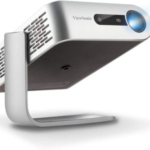 ViewSonic M1+ Portable LED Projector with Auto Keystone, Dual Harman Kardon Bluetooth Speakers and HDMI, USB C, Stream Netflix with Dongle (M1PLUS)