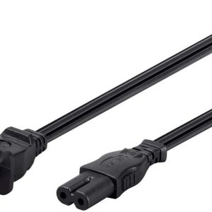 6ft 18AWG AC Power Cord Cable w/o Polarized, 10A (NEMA 1-15P to IEC-320-C7)