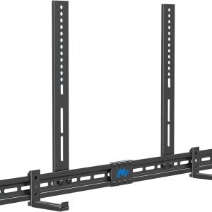 Mounting Dream Soundbar Mount Sound Bar TV Bracket with Holes/Without Holes, Non-Slip Base Holder Extends 3.4″ to 6.1″, Up to 20 LBS, Safe and Easy to Install MD5425