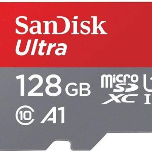 [Older Version] SanDisk 128GB Ultra MicroSDXC UHS-I Memory Card with Adapter – 100MB/s, C10, U1, Full HD, A1, Micro SD Card – SDSQUAR-128G-GN6MA