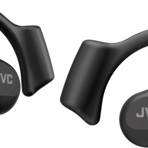 JVC New Nearphones Open Ear True Wireless Headphones with 16mm Large Drivers for Powerful Sound, Single Ear use, Compact Size, and Long Battery Life (up to 38 Hours) – HANP50TB (Black)