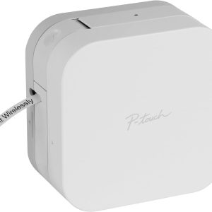 Brother P-Touch Cube Label Maker, Thermal, Inkless Printer for Home & Office, Portable Lightweight, Smartphone Bluetooth Wireless Compatible, Multiple Templates for iPhone & Android, PTP300BT, White
