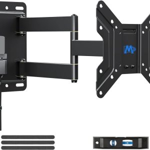 Mounting Dream UL Listed Lockable RV TV Mount for Most 17-43 inch TV, RV Mount for Camper Trailer Motor Home Boat Truck, Full Motion Unique One Step Lock RV TV Wall Mount, VESA 200mm, 44 lbs, MD2210