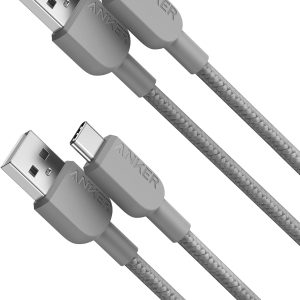 Anker USB C Cable, [2 Pack, 3ft] 310 USB A to USB C/USB A to Type C Charger Cable Fast Charging for Samsung Galaxy Note 10 Note 9/S10+ S10, LG V30 (USB 2.0, Grey)