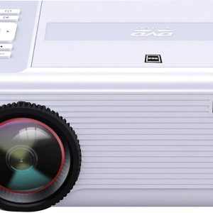 RCA RPJ140 Projector With Built-in Bluetooth & DVD Player – Movie Projector – 1080P Supported For HD, Video & Screens – Portable DVD Projector For Home Theater Compatible With Phone, Laptop, PS4, Xbox