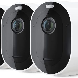Arlo Pro 4 Spotlight Camera – 3 Pack – Wireless Security, 2K Video & HDR, Color Night Vision, 2 Way Audio, Wire-Free, Direct to WiFi No Hub Needed, White – VMC4350P