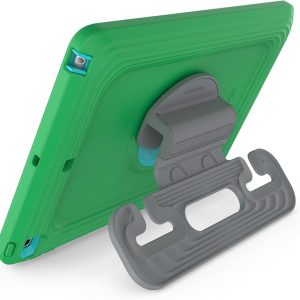 OtterBox Made for Kids Case for iPad 7th, 8th & 9th Gen (10.2″ Display – 2019, 2020 & 2021 Version) with Kickstand & Car Headrest Mount Holder – (Curious Green)