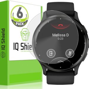 IQShield 6 Pack for Garmin Venu 3S Screen Protector Clear TPU Film, Bubble-Free Installation, Scratch-Resistant, Case Friendly, HD Clarity for Ultimate Protection