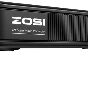 ZOSI H.265+ 5MP 3K Lite 8 Channel CCTV DVR Recorder, AI Human Vehicle Detection, Alert Push, Hybrid Capability 4-in-1(Analog/AHD/TVI/CVI) Full 1080p HD Surveillance DVR for Security Camera (1TB HDD)