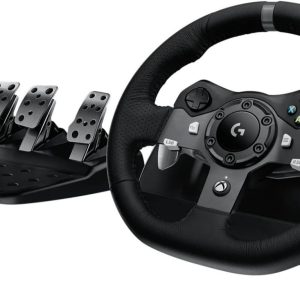 logitech G920 Dual-motor Feedback Driving Force USB Racing Wheel with Responsive Pedals for Xbox One (Renewed)