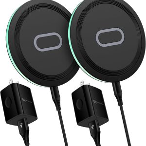 Samsung Wireless Charger Pad Fast Charging for Galaxy S23/S23 Ultra/S24/S22/Z Flip 5/4,Z Fold 5/4,15W Wireless Charger Fast Charging Mat Station for Google Pixel 8Pro/8/7Pro/7/7a/6/5/4,iPhone 15/14/13