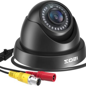 ZOSI 2.0MP FHD 1080p Dome Camera Housing Outdoor Indoor (Hybrid 4-in-1 CVI/TVI/AHD/960H Analog CVBS),24PCS LEDs,80ft IR Night Vision,CCTV Security Camera with 105° Wide Angle