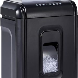 Amazon Basics 8 Sheet High Security Micro Cut Shredder with Pullout Basket, Black