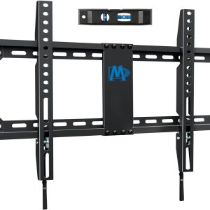 Mounting Dream TV Wall Mount, Low Profile Fixed TV Mount with 132Lbs Supported Weight, Compatible with 42-84 Inch Flat Screen TVs, 16/18/24 Inch Studs, Fits Max VESA 600 x 400mm MD2163-K