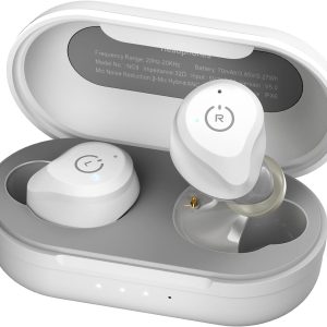 TOZO NC9 Hybrid Active Noise Cancelling Wireless Earbuds, in Ear Headphones IPX6 Waterproof Bluetooth 5.3 Stereo Earphones, Immersive Sound Premium Deep Bass Headset Matte White