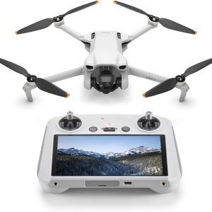 DJI Mini 3 (DJI RC), Lightweight Mini Drone with 4K HDR Video, 38-Min Flight Time, True Vertical Shooting, Return to Home, up to 10km Video Transmission, Drone with Camera for Beginners