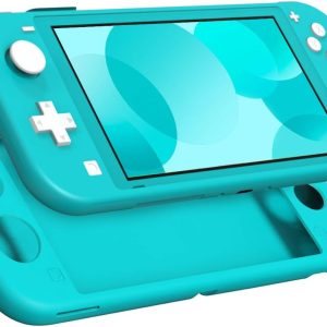 MoKo Case Compatible with Nintendo Switch Lite Console – Turquoise, Protective Silicone Cover, Shock Absorption, Anti Scratch, Easy Installation, Precise Cutouts