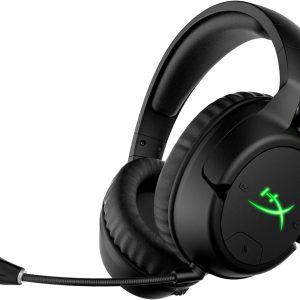 Wireless Xbox Gaming Headset with Chat Mixer, Memory Foam, Detachable Microphone – HyperX CloudX Flight, Licensed for Xbox One and Series X|S, Black/Green
