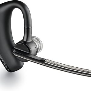 Poly Voyager Legend Wireless Headset (Plantronics) – Single-Ear via Bluetooth w/Noise-Canceling Mic – Voice Controls – Mute & Volume Buttons – Ergonomic Design -Connect to Mobile/Tablet -FFP