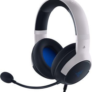 Razer Kaira X Wired Gaming Headset for Playstation 5 / PS5, PS4, PC, Mac, Mobile 50mm Drivers – HyperClear Cardioid Mic – Memory Foam Cushions – On-Headset Controls – White & Black
