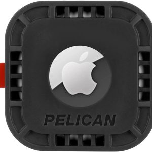 Pelican Protector – Airtag Holder / Case with 3M Adhesive Sticker [1 Pack] Protective Shockproof Cover for Apple Air tag – Hidden Stick On Mount For Bike Wallet Travel TV Remote Car Luggage – Black
