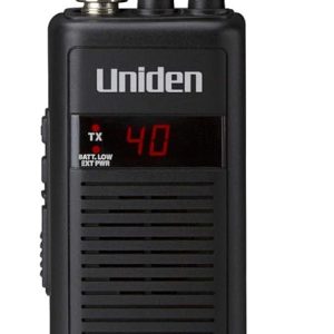 Uniden PRO401HH Professional Series 40 Channel Handheld CB Radio, 4 Watts Power with Hi/Low Power Switch, Auto noise cancellation, Belt Clip And Strap Included, 2.75in. x 4.33in. x 8.66in.