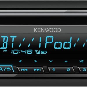 KENWOOD KDC-BT382U CD Car Stereo Receiver with Bluetooth, AM/FM Radio, Variable Color Display, Front High Power USB, Alexa Built in, and SiriusXM Ready