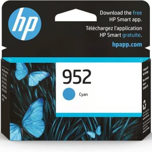 HP 952 Cyan Ink Cartridge | Works with HP OfficeJet 8702, HP OfficeJet Pro 7720, 7740, 8210, 8710, 8720, 8730, 8740 Series | Eligible for Instant Ink | L0S49AN