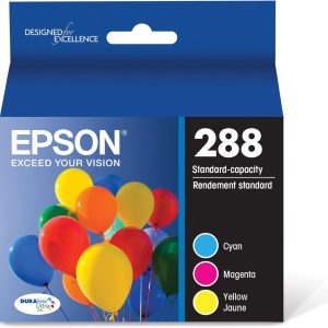 EPSON 288 DURABrite Ultra Ink Standard Capacity Color Combo Pack (T288520-S) Works with Expression XP-330, XP-430, XP-434, XP-340, XP-440, XP-446