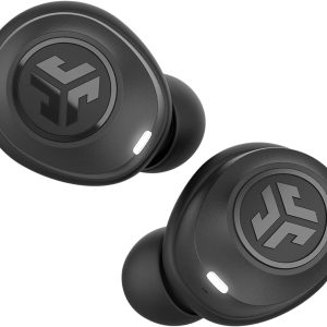 JLab JBuds Air True Wireless Signature Bluetooth Earbuds + Charging Case, Black, IP55 Sweat Resistance, Bluetooth 5.0 Connection, 3 EQ Sound Settings Signature, Balanced, Bass Boost