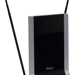 RCA Amplified Indoor HDTV Antenna with SmartBoost Technology, NextGen TV, Compatible to Deliver Stunning 4K Ultra HD Picture and Quality Sound, 6’ Built-In Coax Cable