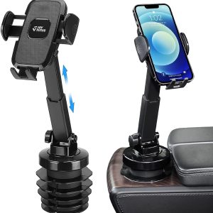 JOYTUTUS Universal Car Cup Holder Phone Mount, Compatible with iPhone, Samsung, Android, Perfect for Convenience and Protection