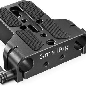 SmallRig Camera Base Plate with 15mm LWS Rod Rail Clamp, Baseplate for Sony A6500 A6600 A6300, for Canon R5 R6, for Sony A7SIII / A7III, Both for Cameras & Cages – 1674
