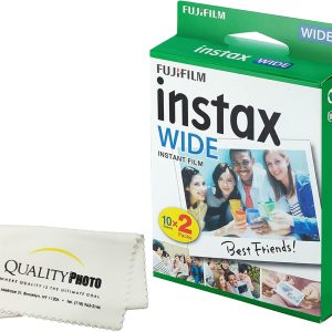 Fujifilm instax Wide Instant Film 2 Pack (20 Exposures) for use with Fujifilm instax Wide 300, 200, and 210 Cameras ……