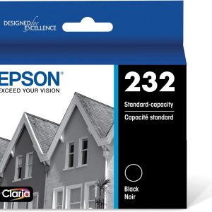 EPSON 232 Claria Ink Standard Capacity Black Cartridge (T232120-S) Works with WorkForce WF-2930, WF-2950, Expression XP-4200, XP-4205