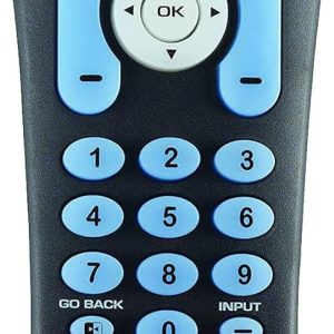 RCA RCR313BE Big Button Three-Device Universal Remote, Black