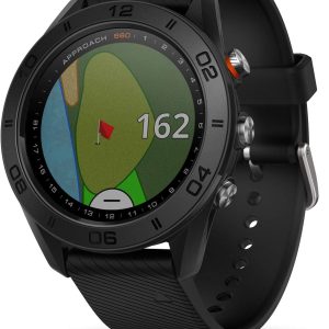 Garmin Approach S60, Premium GPS Golf Watch with Touchscreen Display and Full Color CourseView Mapping, Black w/ Silicone Band