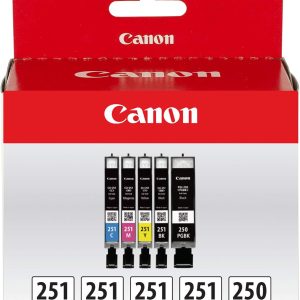 Canon PGI-250/ CLI-251 5 Color Amazon Pack