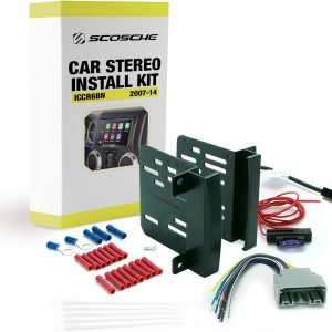 Scosche Double DIN Installation Kit for Select Chrysler/Dodge/Jeep 2007-14 – Compatible with Centric ICCR6BN Stereo