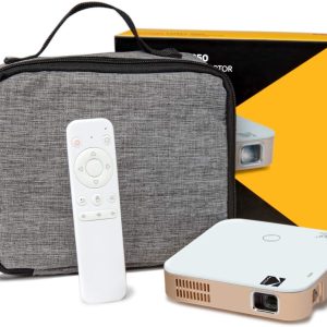 KODAK Luma 350 Portable Smart Projector | Powerful Ultra HD Rechargeable Video Projector Android 6.0 – Includes Soft Case