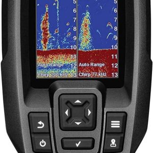 Garmin 010-01550-00 Striker 4 with Transducer, 3.5″ GPS Fishfinder with Chirp